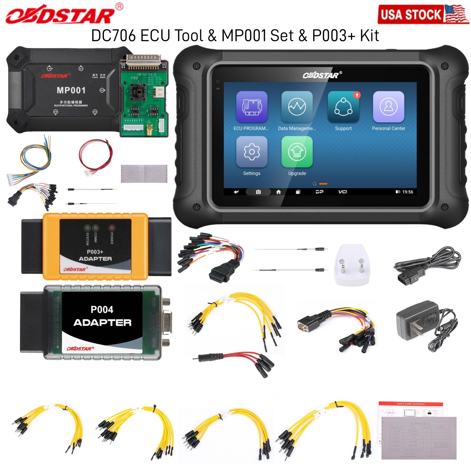 OBDSTAR DC706 Full Version E.CU Clone Tool+ MP001 Progarmmer Kit & P003+ Adapter