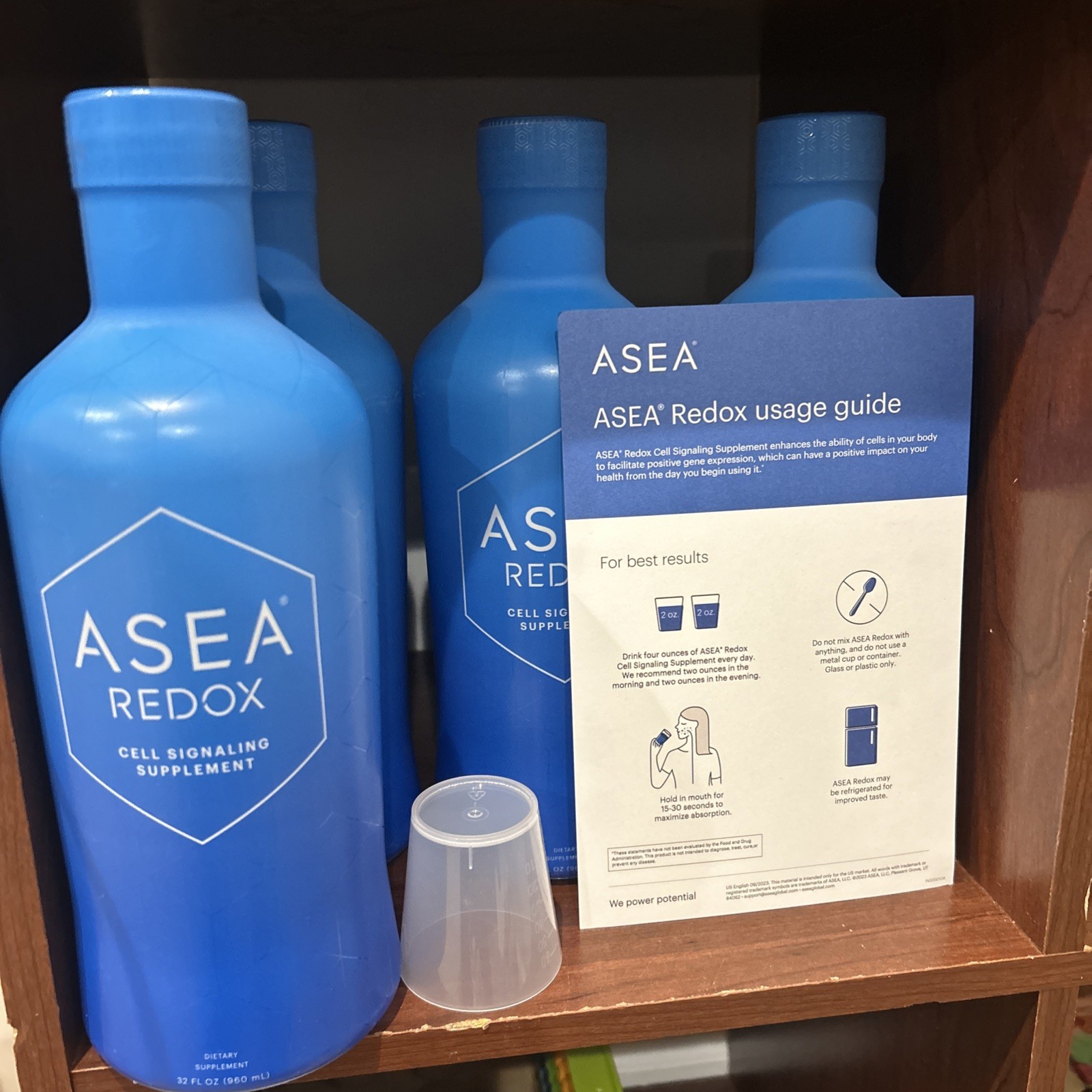 ASEA Water Redox Cell Signaling Supplement 4 32oz Bottles Sealed New, EXP: 02/27