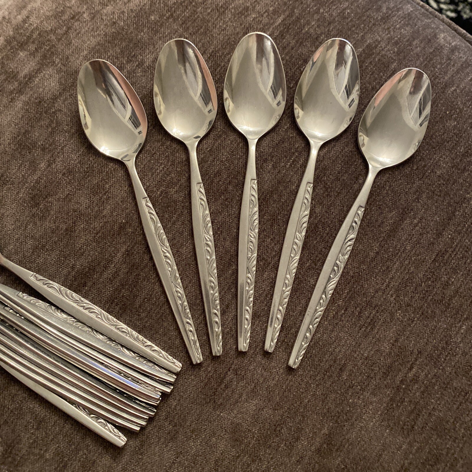 5! Eldan Stainless Steel ELD10 Teaspoon 6.25" Long 3 Sets Of 5 Ava