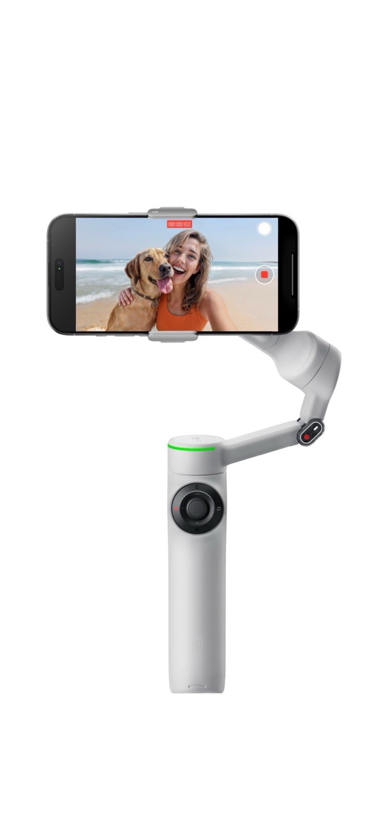 Insta360 Flow 2 Pro 3-Axis AI-Powered Smartphone Gimbal Creator Bundle - White