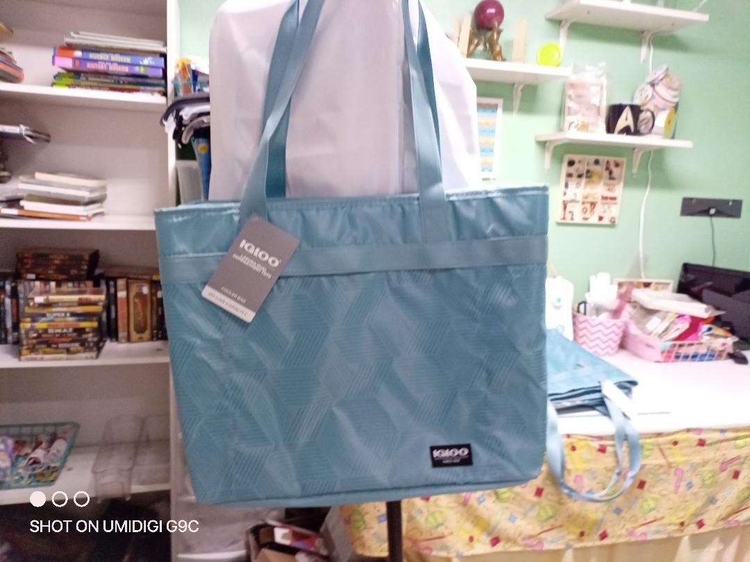 Igloo | Insulated Cooler Tote | Blue | Zippered Soft-Sided Reusable Bag