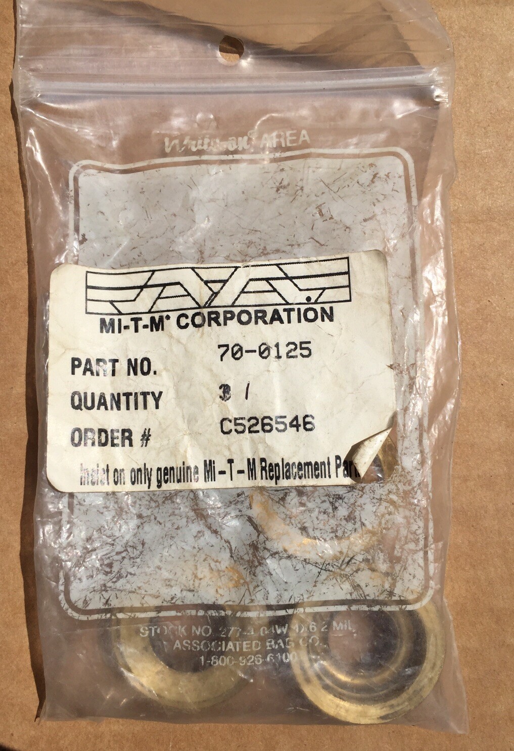 Mi-T-M Nos Oem 70-0125 Kit. Mi-t-m 700125 Factory Kit.