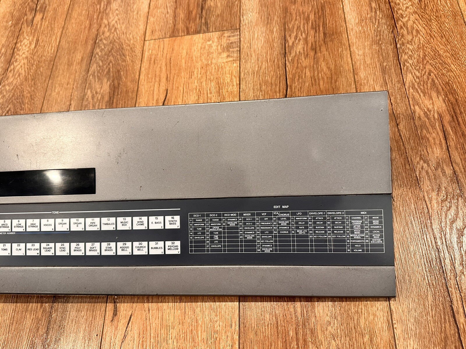 Roland JX-8P Synthesizer Top Metal Case Assembly