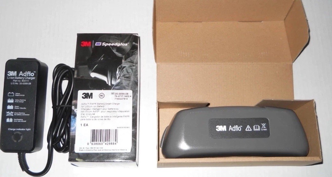 NEW 3M Speedglas Adflo Battery 35-1099-07 w/ Smart Charger