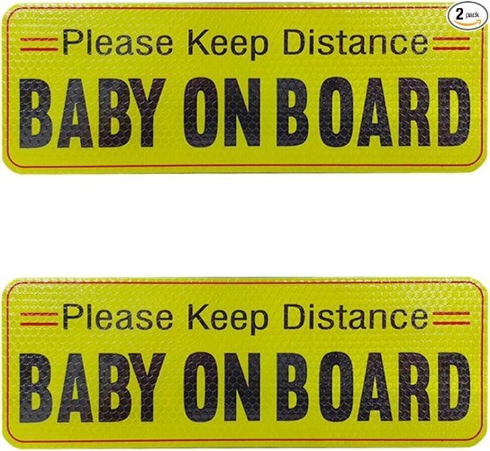 Please Be Patient Magnetic Car Sign, 2-Pack Reflective Safety Color: Pattern 2