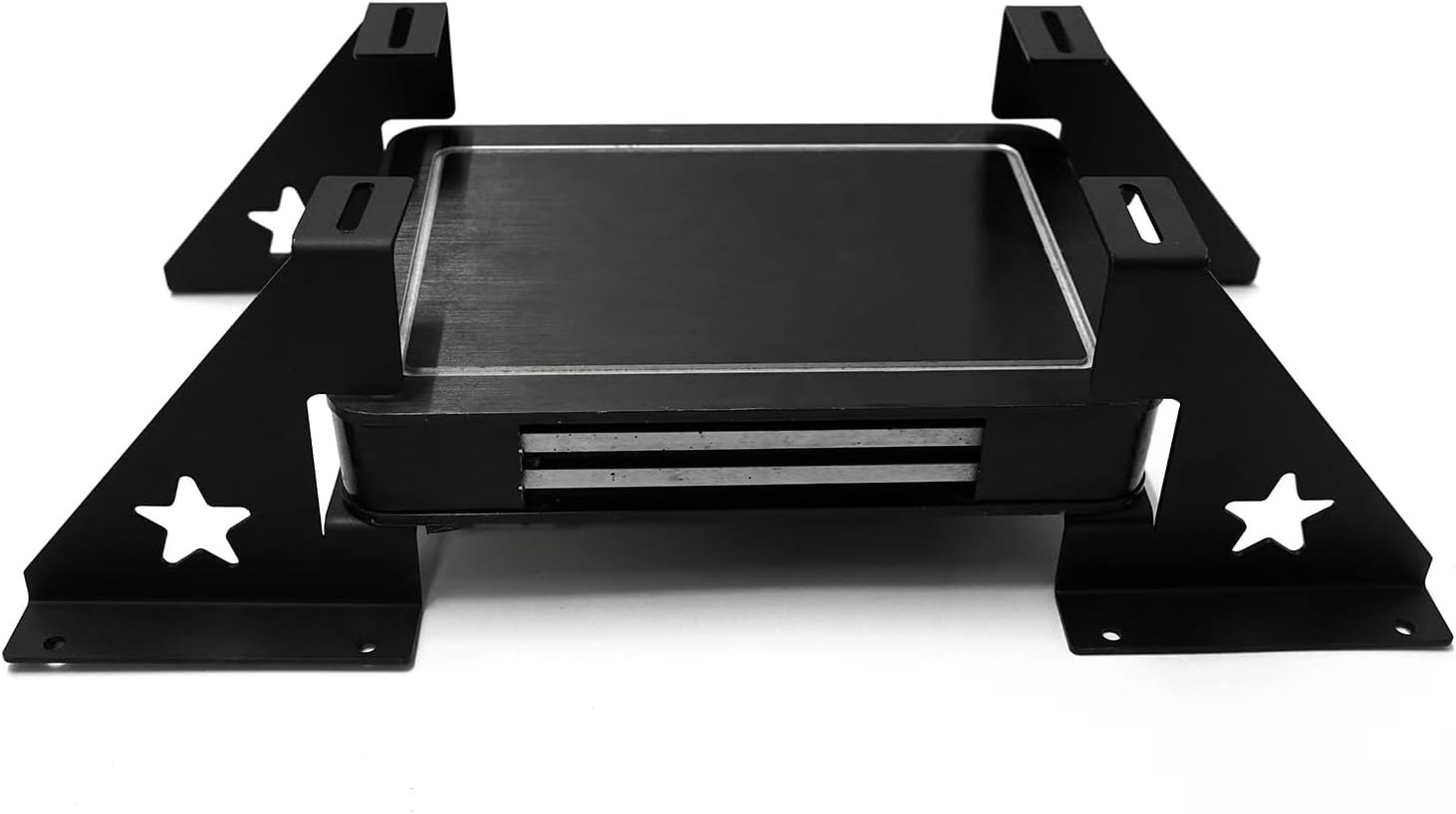 2 Amp Amplifier Rack Audio Rack Systems Stacking Brackets for Sound Equipment...