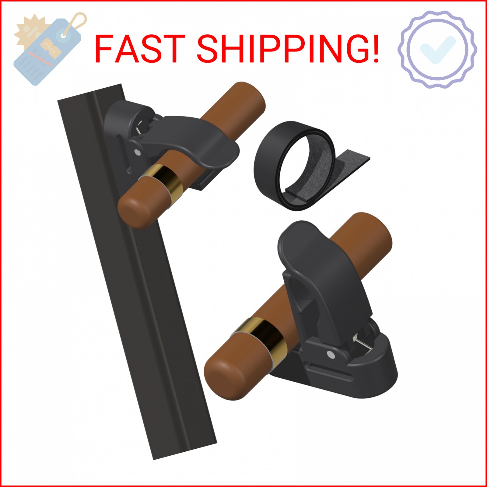 Maiguinzaa Magnetic Cigar Holder for Golf Cart - Strong 2 Magnets & Anti-Slip Ba