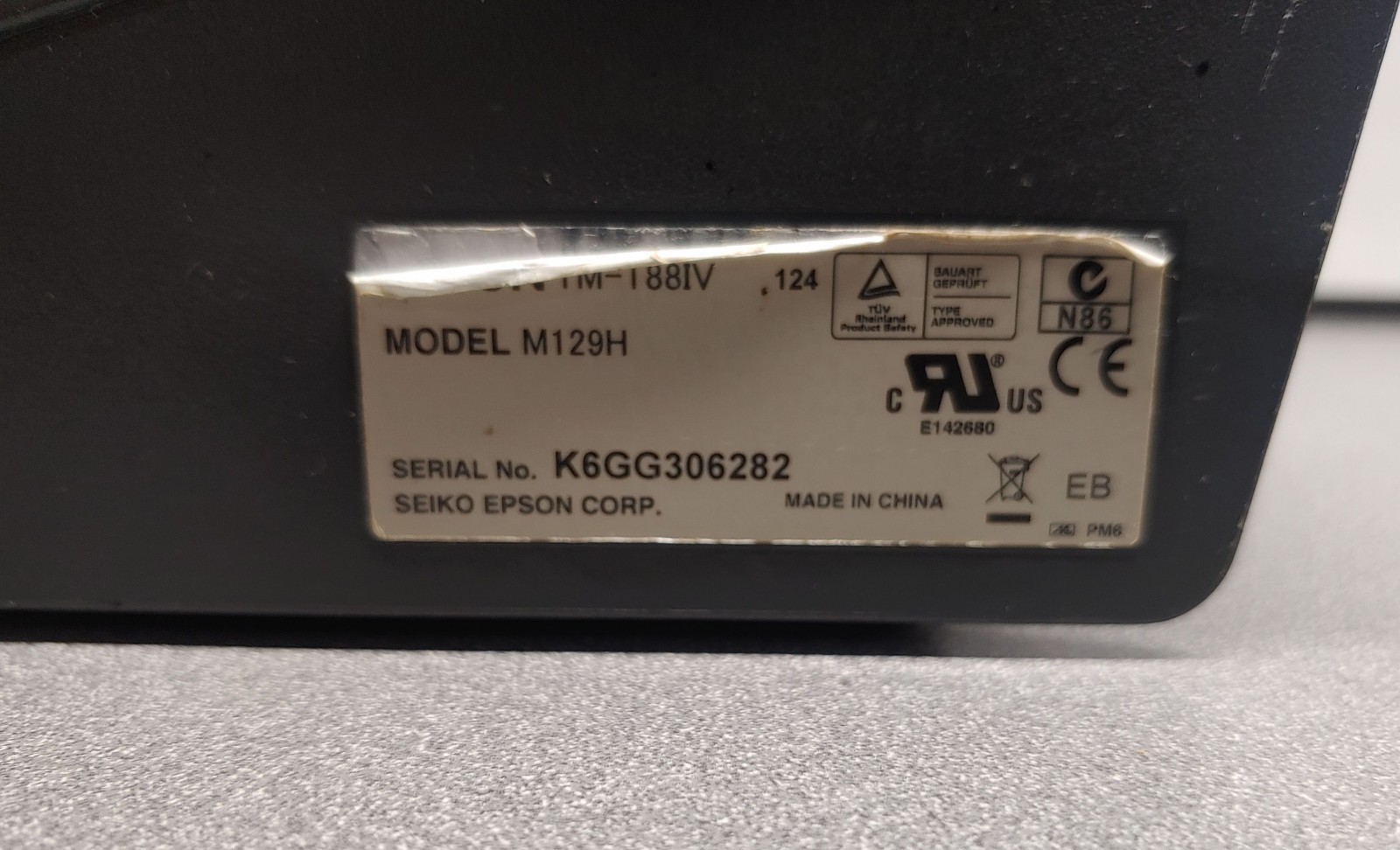 Epson TM-T88IV Receipt Printer w/ Micros IDN Interface Card & Power Supply