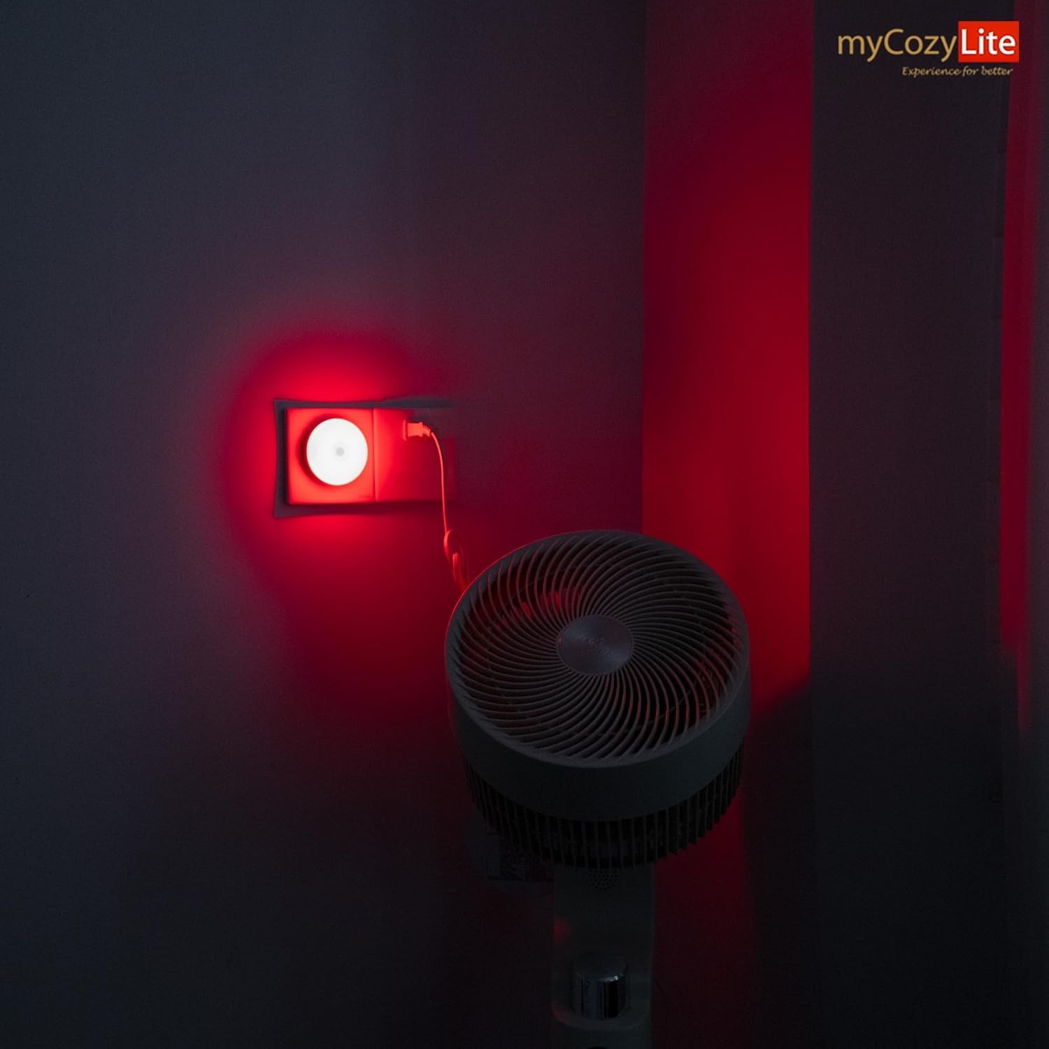 Compact Red Motion Sensor Night Lights - 2 Pack for Safe Sleep & Navigation
