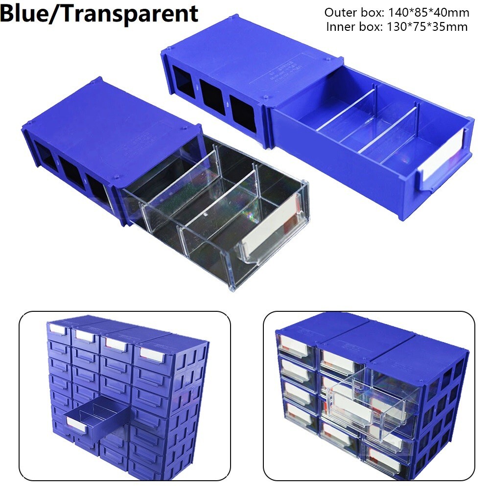 1PC Stackable Plastic Small Hardware Parts Organizer Garage Storage-Box