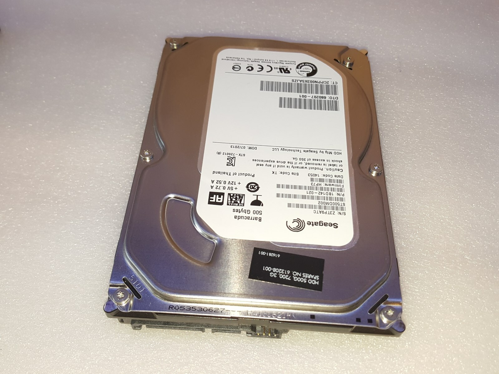 HP Pavilion p7-1261 - 500GB 7200RPM Hard Drive w/ Windows 7 Professional 64-Bit