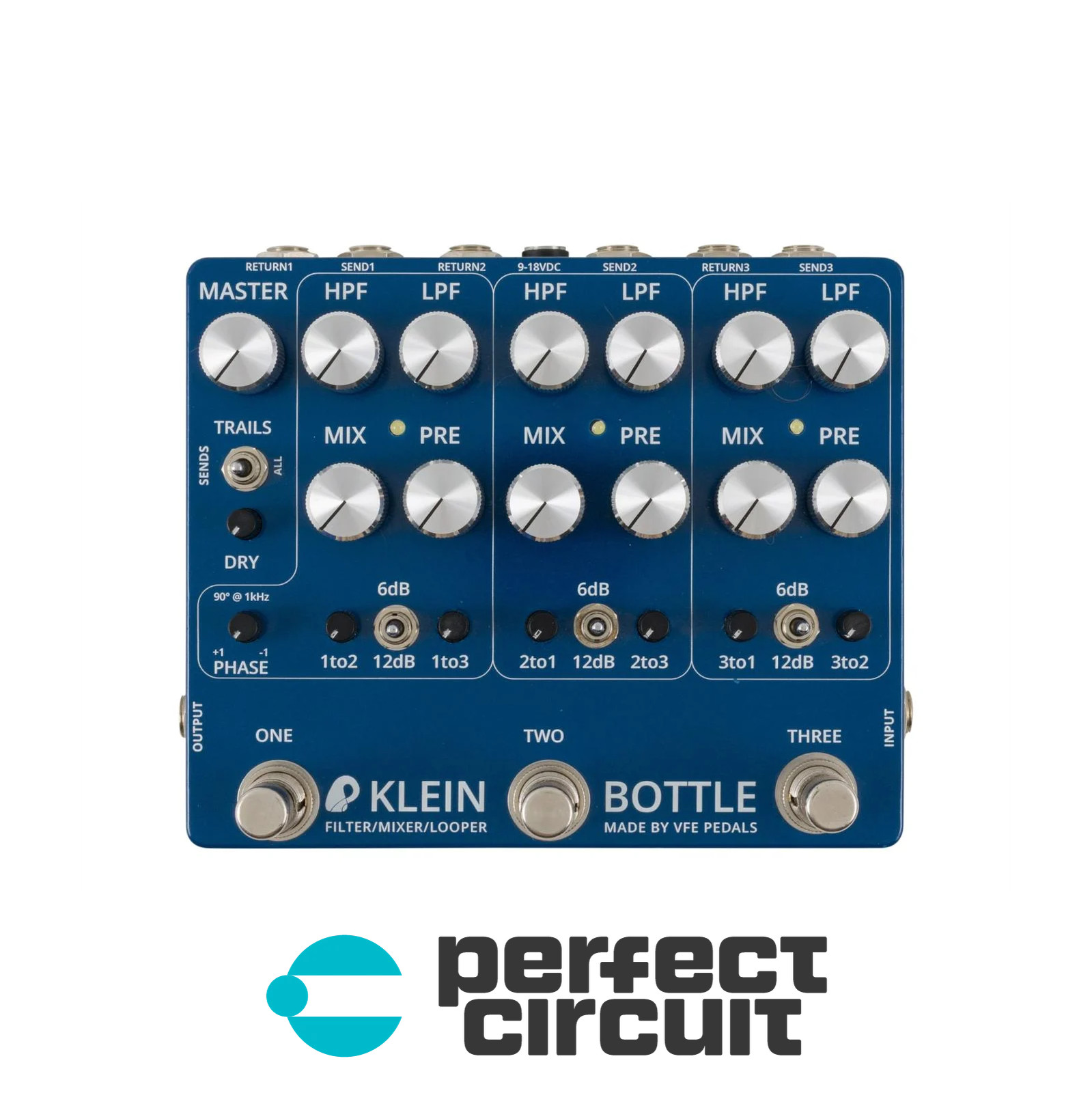 VFE Pedals Klein Bottle Mixer / FX Looper V1 Pedal EFFECTS USED PERFECT CIRCUIT