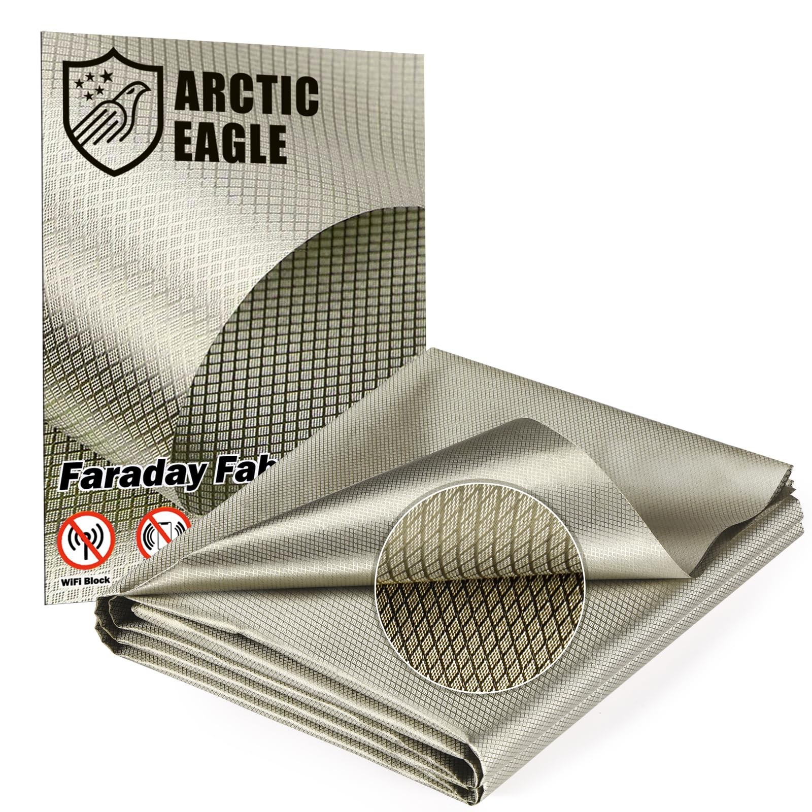 Faraday Fabric - Faraday Cloth for EMP Shield and Faraday Cage (43" x 236")