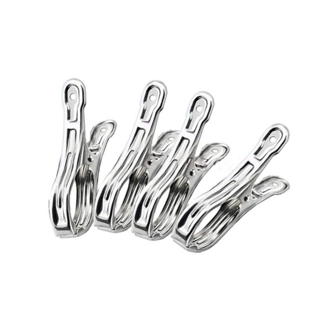 Stainless Steel Towel Clips 20-Pack 3.5in Clothes Pins for Beach  Pool Chairs