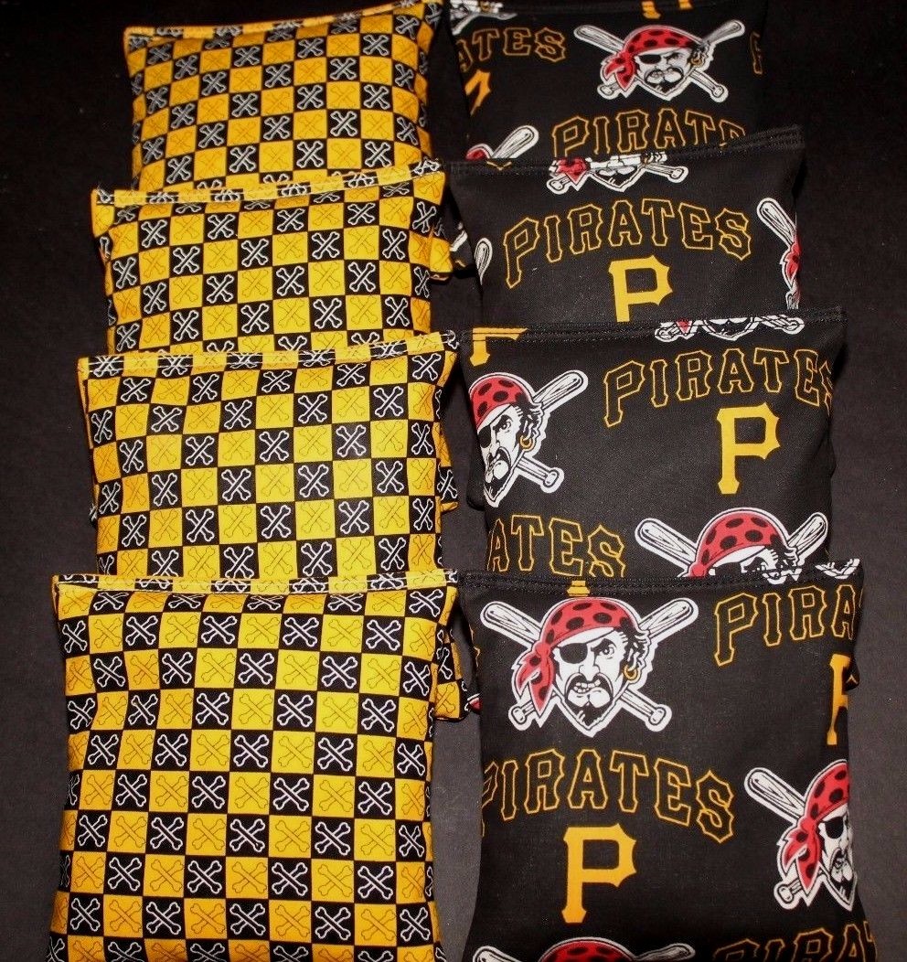 PITTSBURG PIRATES CROSSBONES 8 ACA Reg Bags made w Pittsburgh pirates MLB Fabric