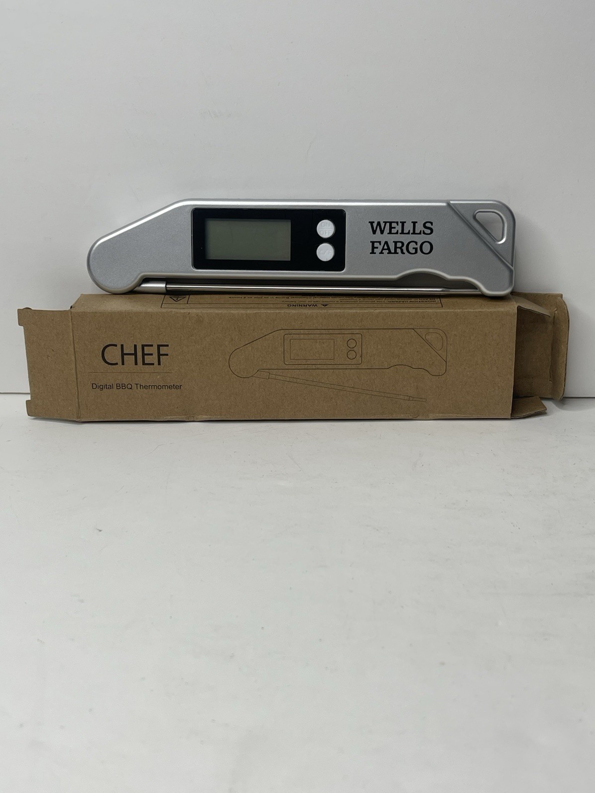 Wells Fargo Chef Digital BBQ Thermometer - Brand New With Battery Pull Tab