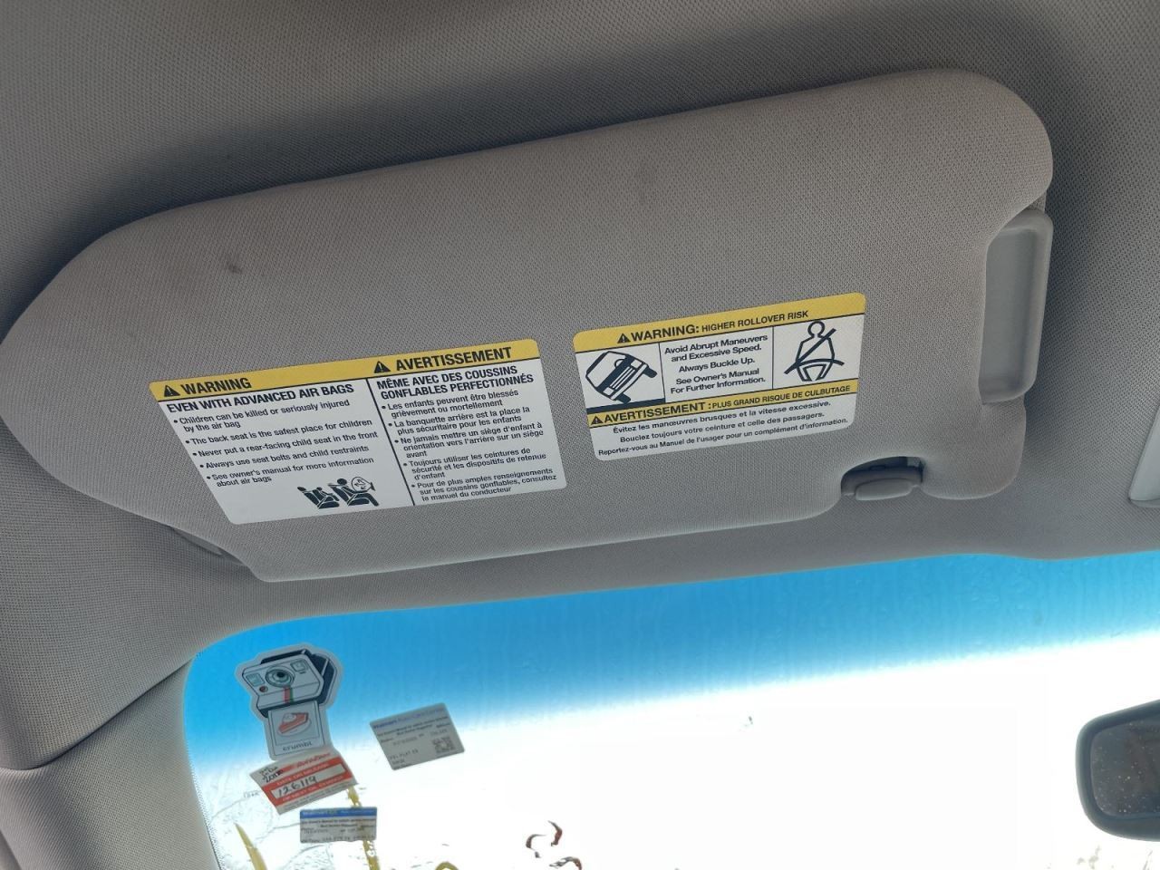 Sun Visor Driver  Illuminated Thru 09/30/18 Fits 14-19 INFINITI QX60 988516