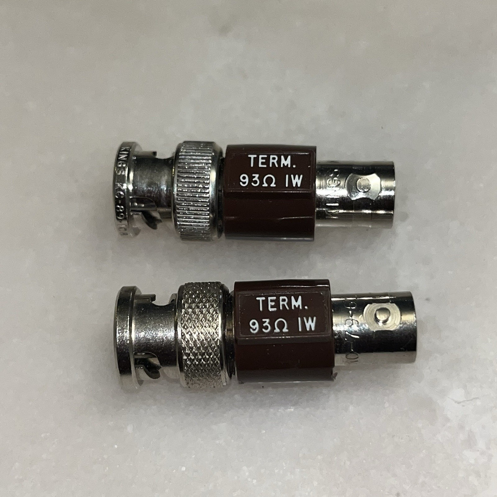 Lot of 2 — TEKTRONIX 011-056 93OHM 1W ATTENUATOR