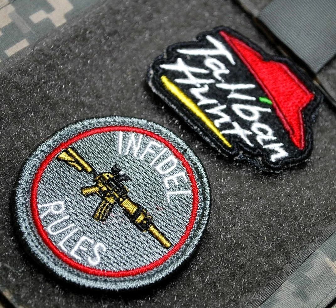 ISAF JSOTF-A AFGHANISTAN SEAL SAS vêlkrö 2" 2-PC: INFIDEL RULES + TALIBAN HUNT