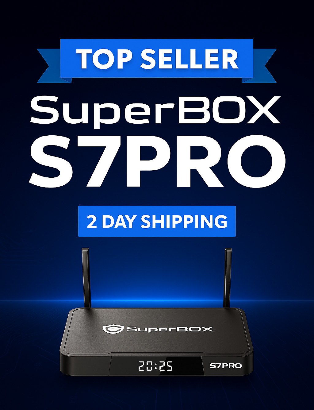 NEW 2026 SUPERBOX S7 PRO + Backlit - Same Day Shipping - Beat Anyone's Service