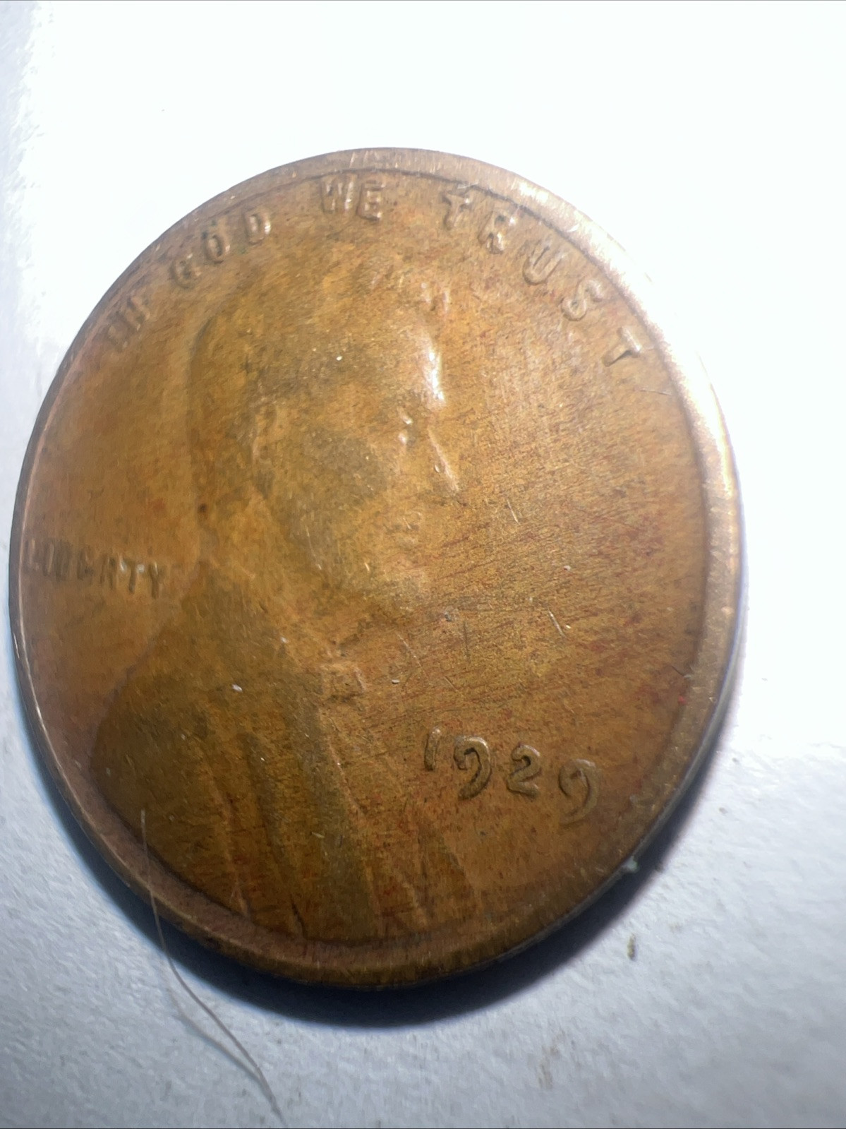 1929 Lincoln Wheat Cent No Mint Mark Fine