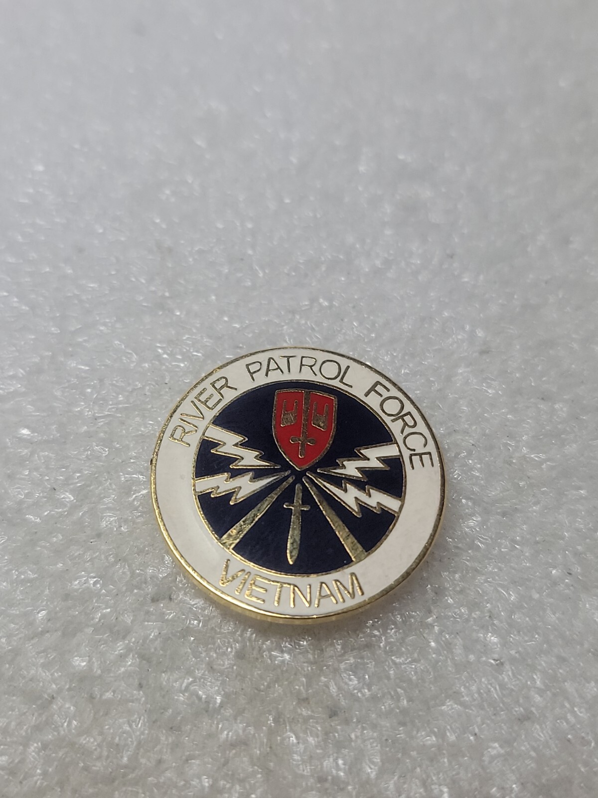 United States NAVY Lapel Pin RIVER PATROL FORCE Vietnam Enamel P14822 Clutch