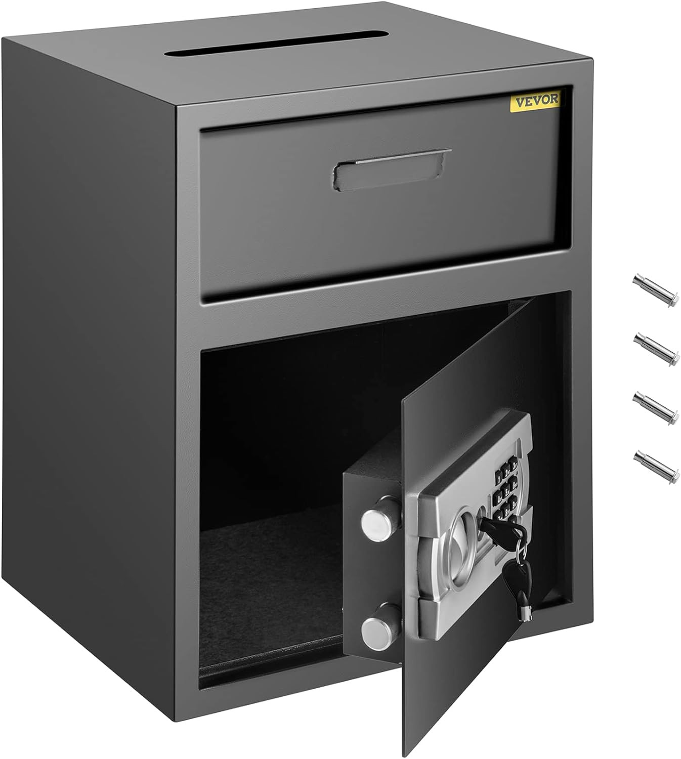 VEVOR Digital Depository Safe 1.7 Cubic Feet Made of Carbon Steel Electronic Cod