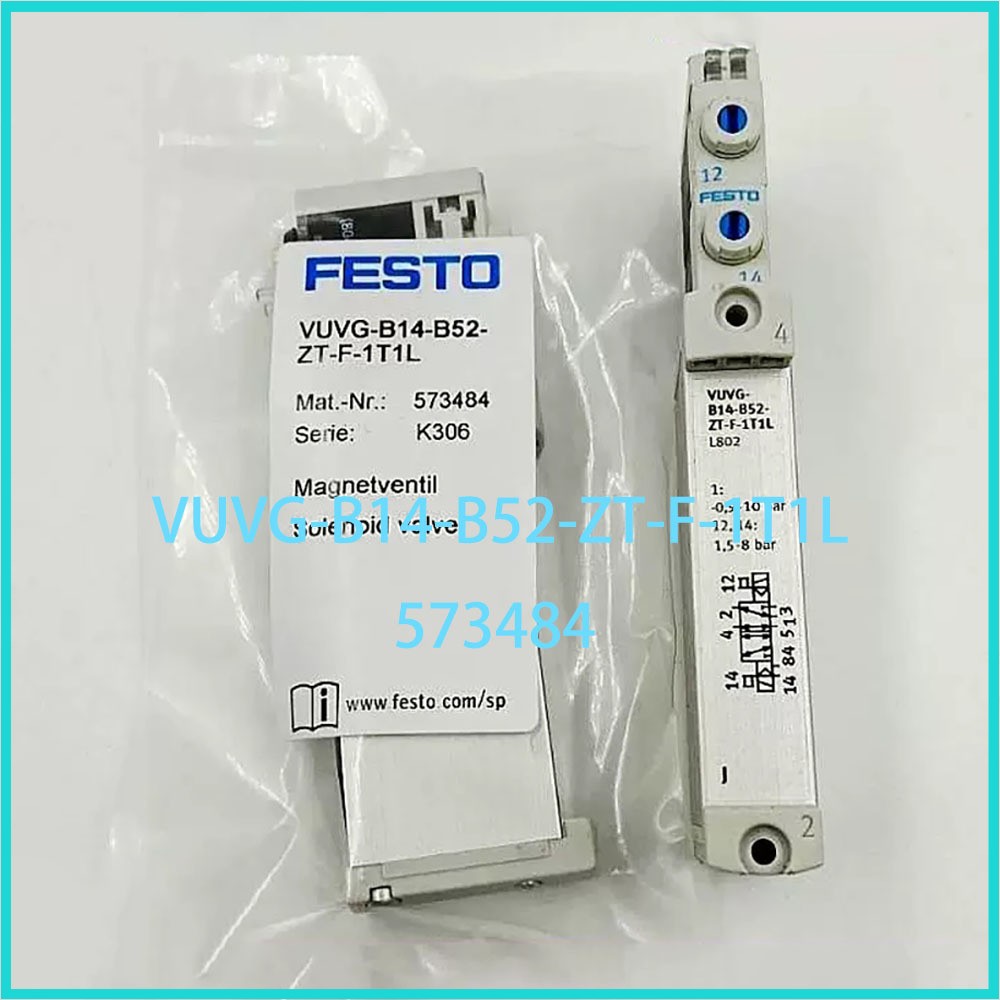 New in box Festo VUVG-B14-B52-ZT-F-1T1L 573484 solenoid valve Factory wholesale