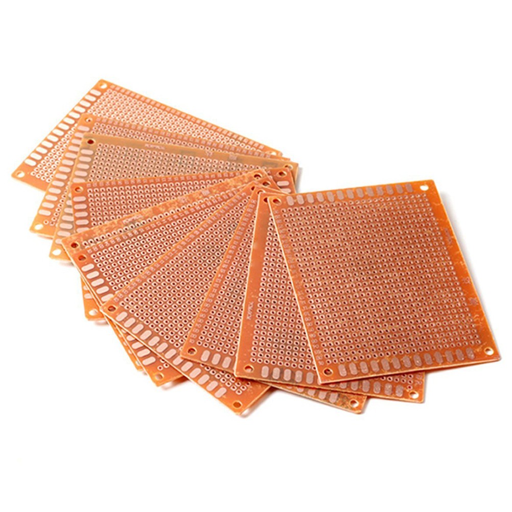 10Pcs Durable Single Side Copper Pcb 7x9cm for DIY Circuit Board Projects