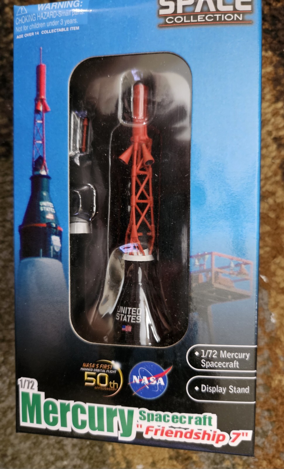 DRAGON WINGS NASA FRIENDSHIP 7 MERCURY CAPSULE 50TH ANNIVERSARY 1/72 SCALE NIB