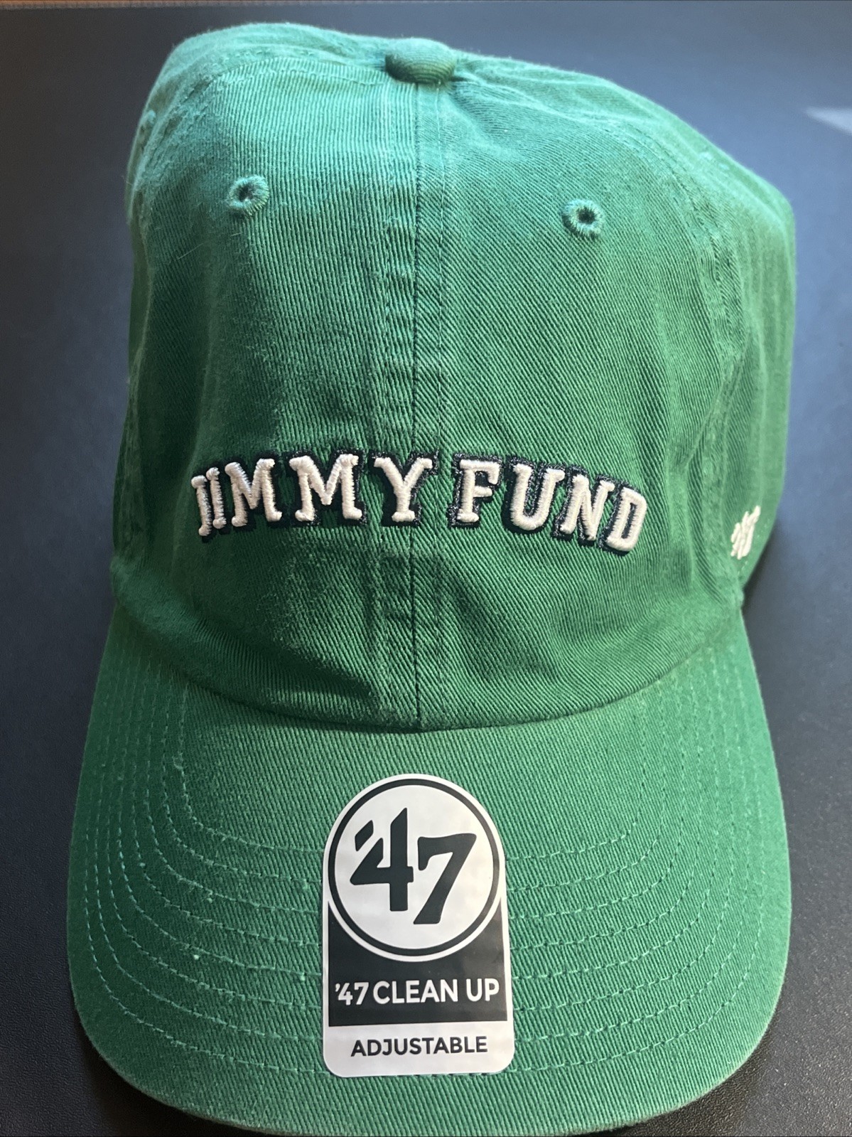 THE JIMMY FUND 47’ Brand Clean Up Adjustable Baseball Hat Dana Farber Green