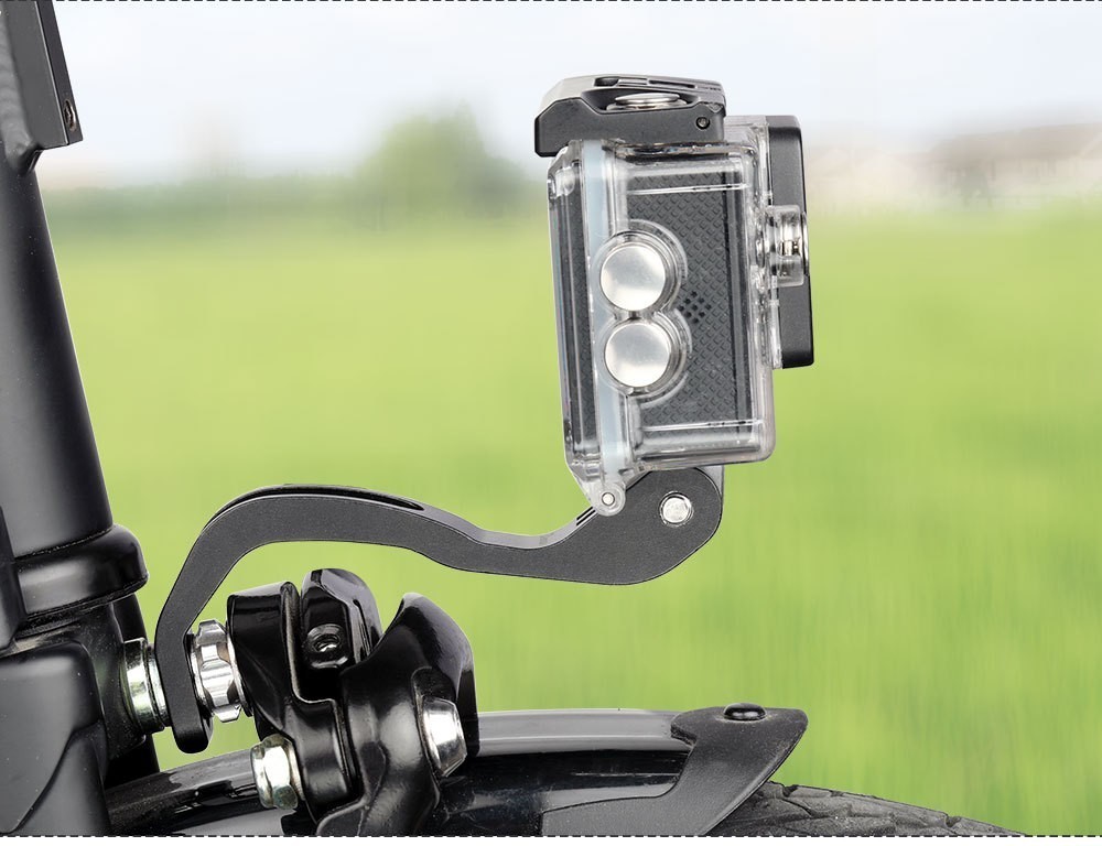 Aluminum Out-Front Light Mount for Folding Bikes 88x52mm Dimensional Fit