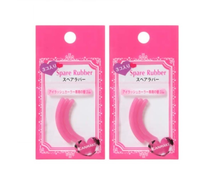 CANMAKE Tokyo Eyelash Curler Replacement Rubber 3pcs 38mm & 40mm Made in Japan
