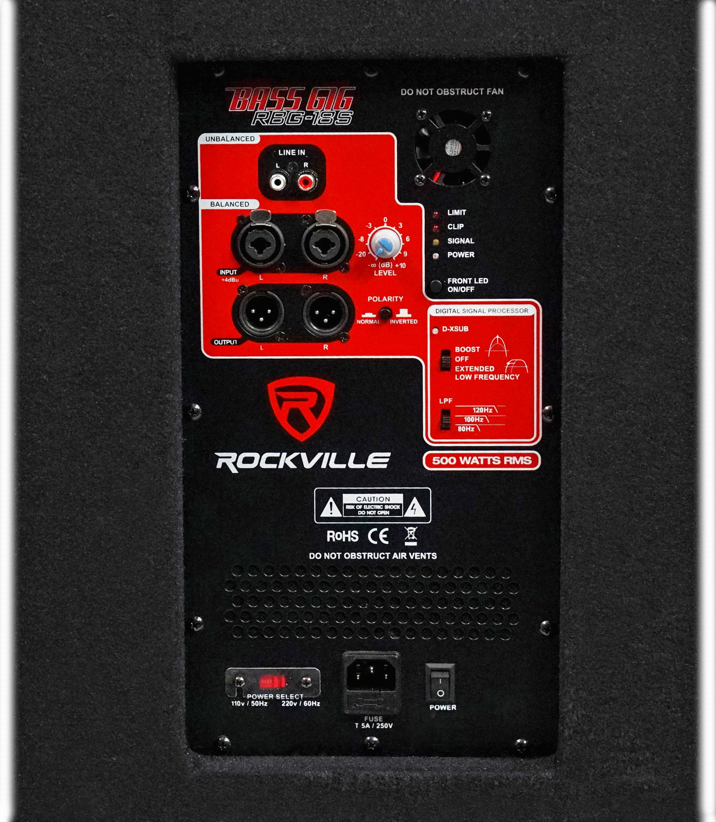 (2) Rockville RPG15 15" Powered 1000 Watt DJ PA Speaker+18" Active Subwoofer