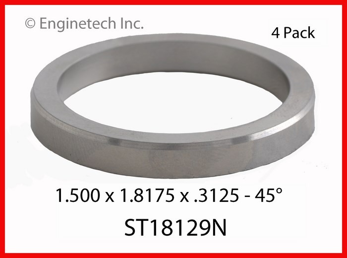 Enginetech ST18129N Engine Valve Seat Set - 4 Pack for Chevrolet Trucks and SUVs