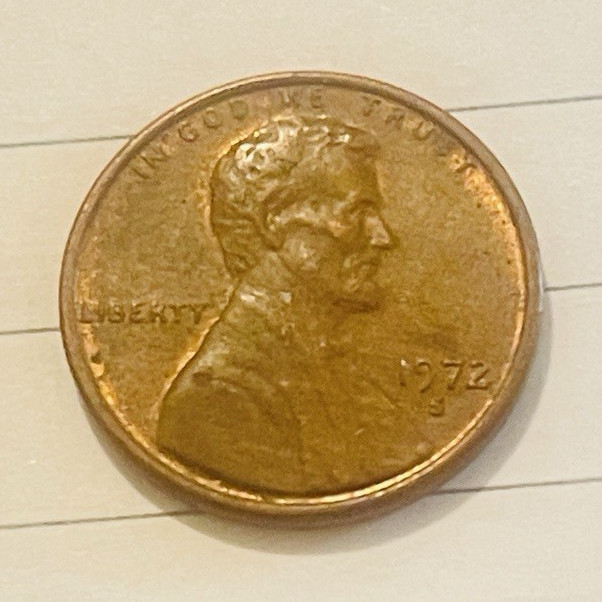 1972-S Lincoln Memorial Small Cent San Francisco Copper BN KM#201a