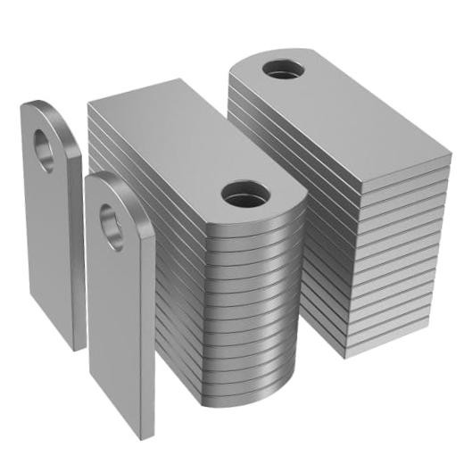 30 Pcs Universal Steel Weld Tabs, Weld on Shock Mount Bracket 1" W, 2-3/8" H,