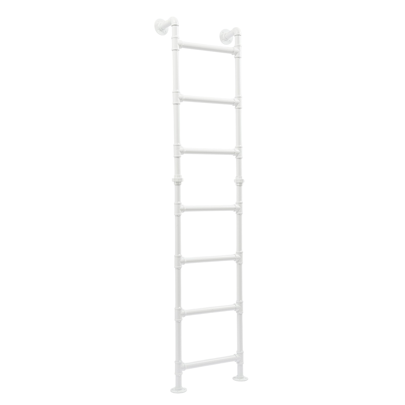 Modern 7-Step Bunk Bed Ladder - Space-Saving Carbon Steel Design