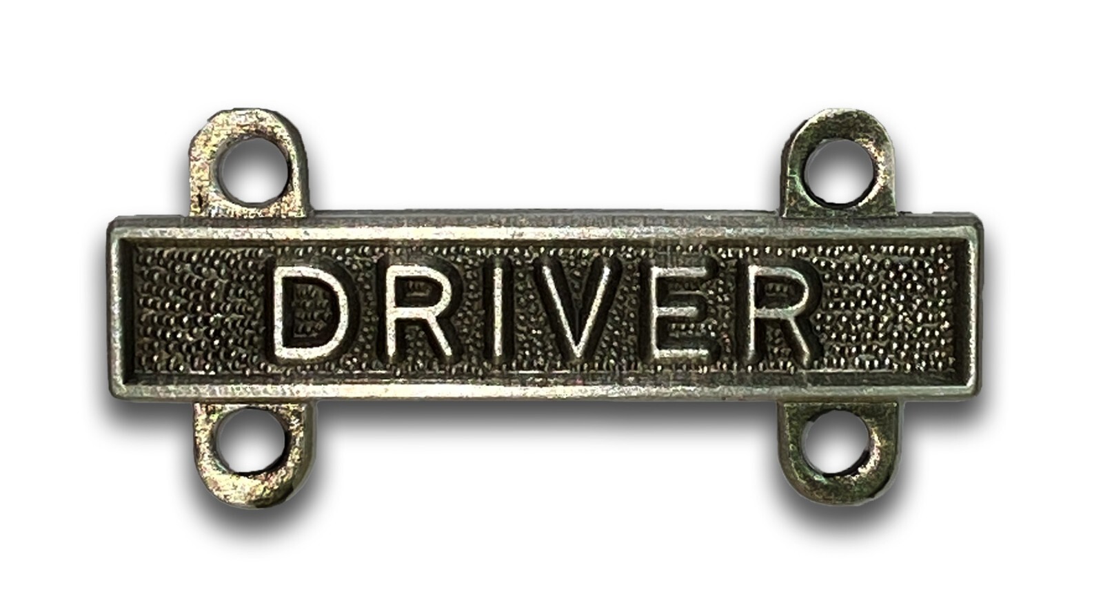 US Army Driver Qualification Bar Silver Oxidize (sold in each)