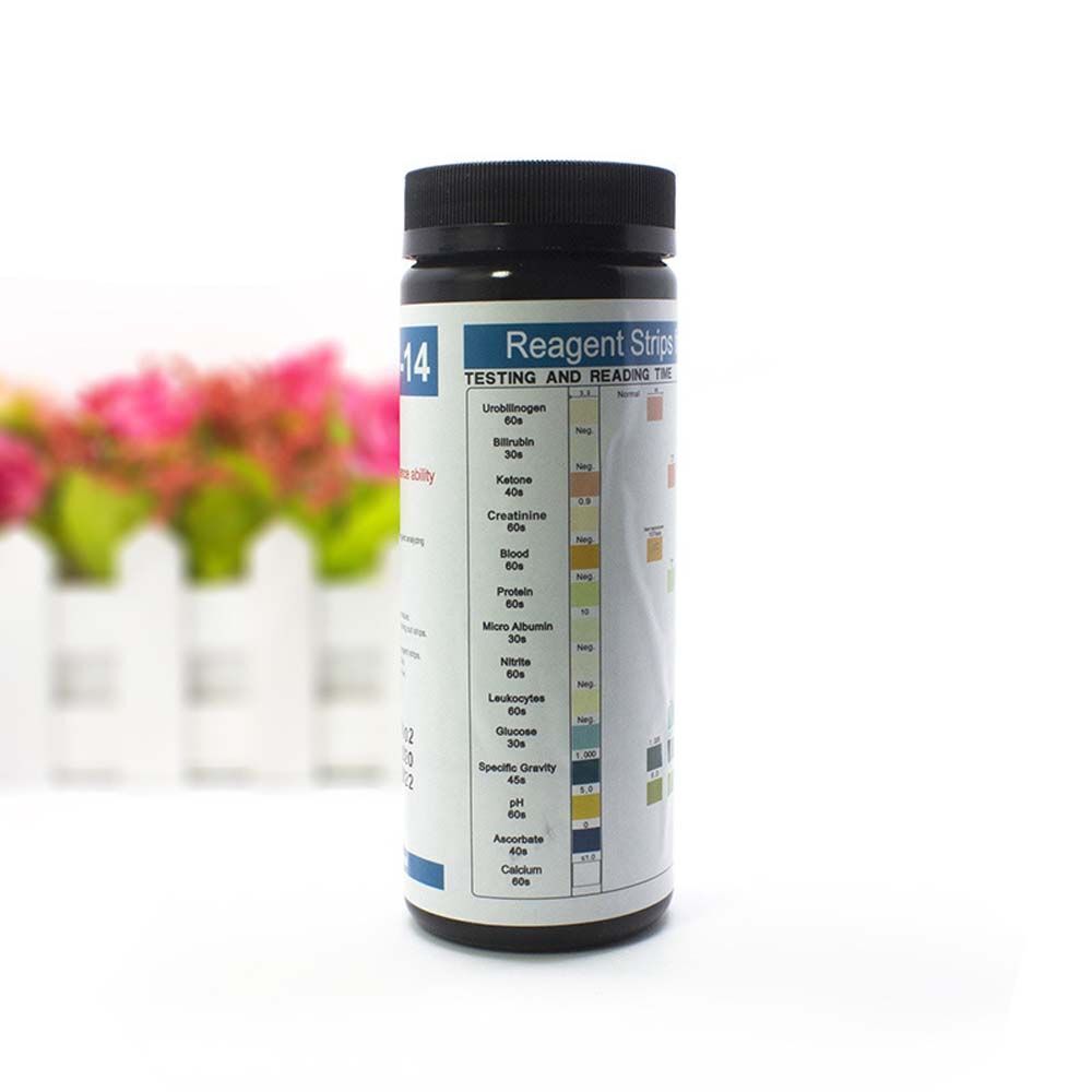 14-in-1 Urinalysis Test Strips 10 Parameter Urine Test Strips for Leukocytes PH
