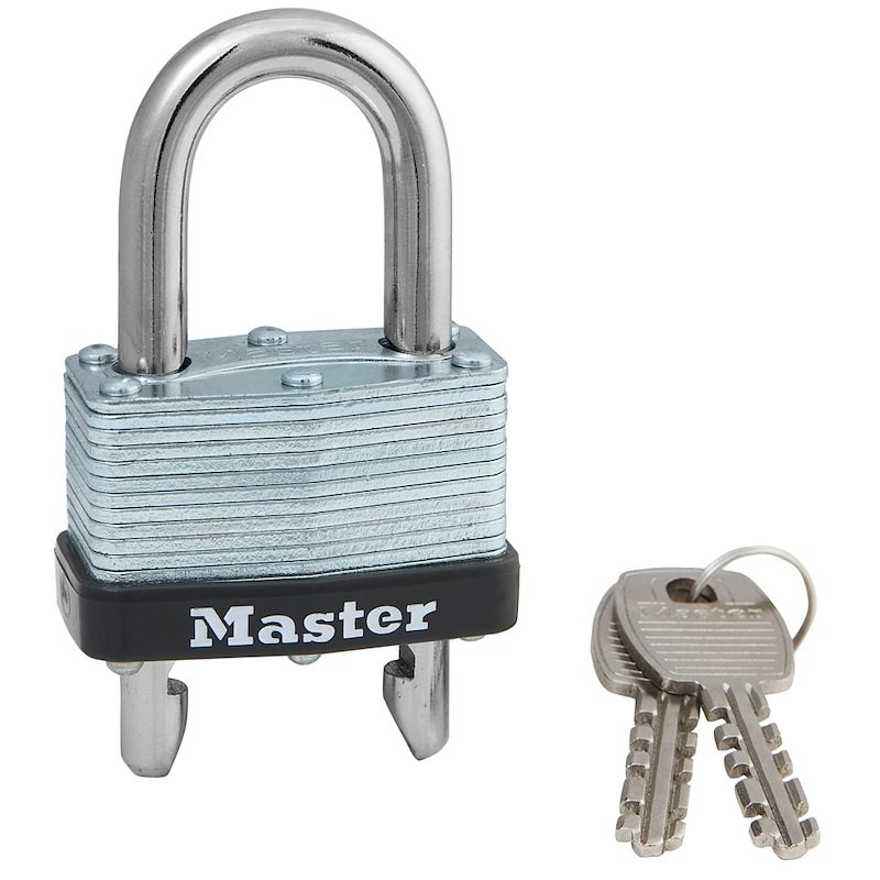 Master Lock 510D Padlock; Key Type; 9/32 Inch Diameter Shackle/ 1-3/4 Inch Wide