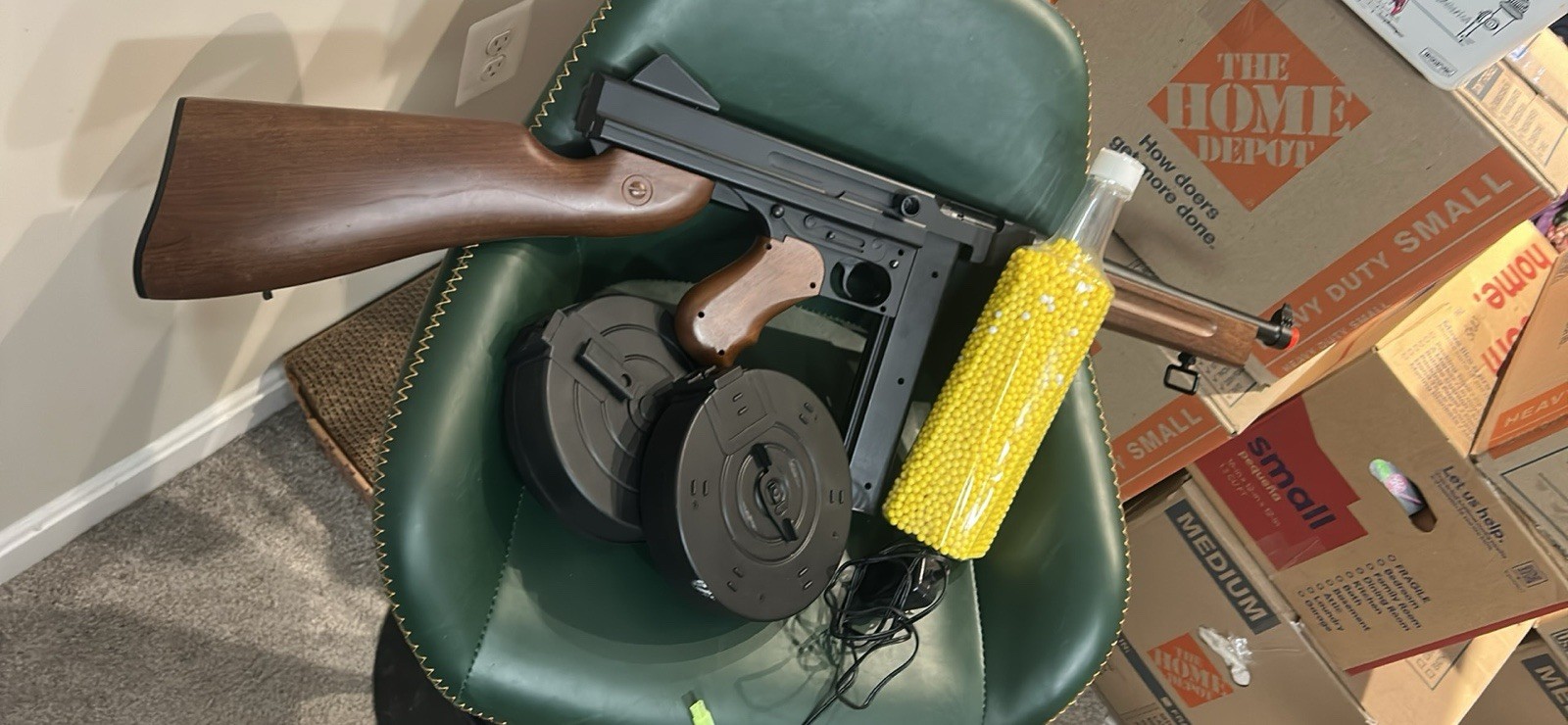 Thompson Electric Airsoft Rifle Kit (Barely Used)