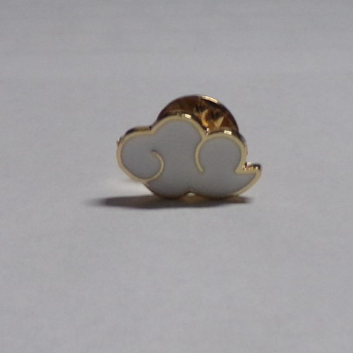 White Fluffy Cloud Hat Tie Tac Lapel Pin Brooch - New