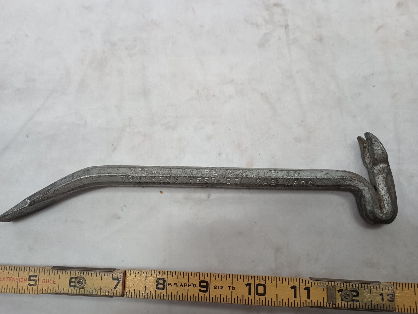VTG ADVERTISIN CRATE OPENER Midway Store C-ville IA Os56