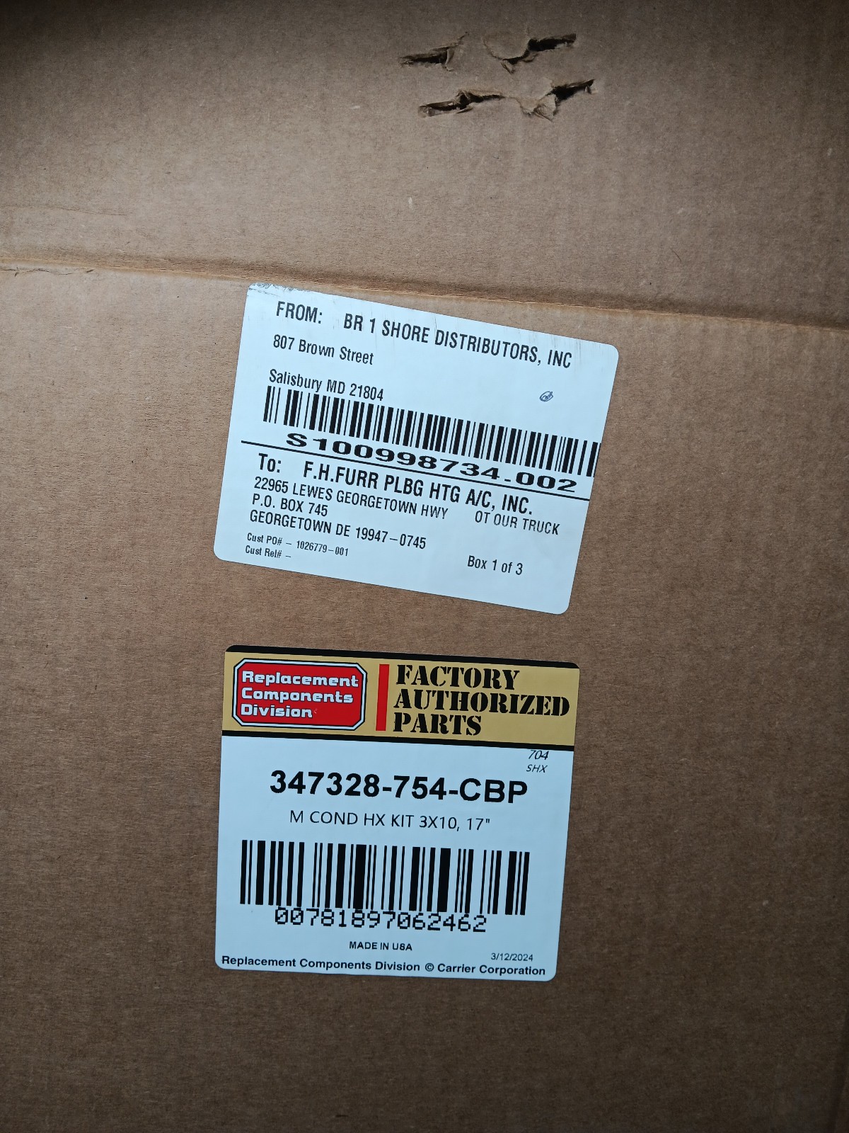 347328-754-CBP Condensing Heat Exchanger