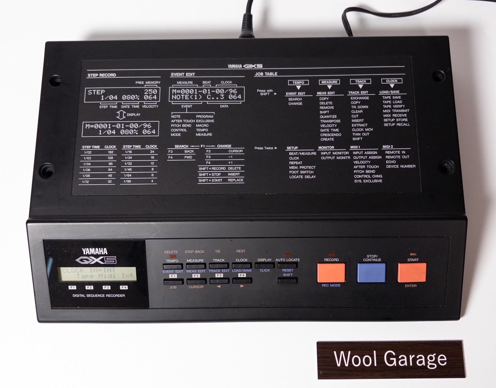 YAMAHA QX5 MIDI Sequencer Tested Working 100V AC Vintage from Japan