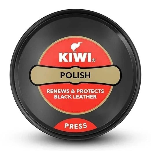 Kiwi Wax Shoe Polish Renews & Protects Leather For Black Leather (40 gm) F/S.