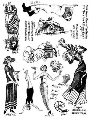 Unmounted Rubber Stamp Plate, Unmounted/Uncut Pink Rubber Stamps