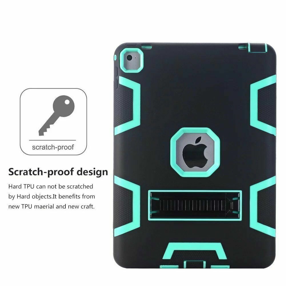 For iPad 6th/5th Gen Case 9.7" Shockproof Heavy Duty Cover + Screen Protector