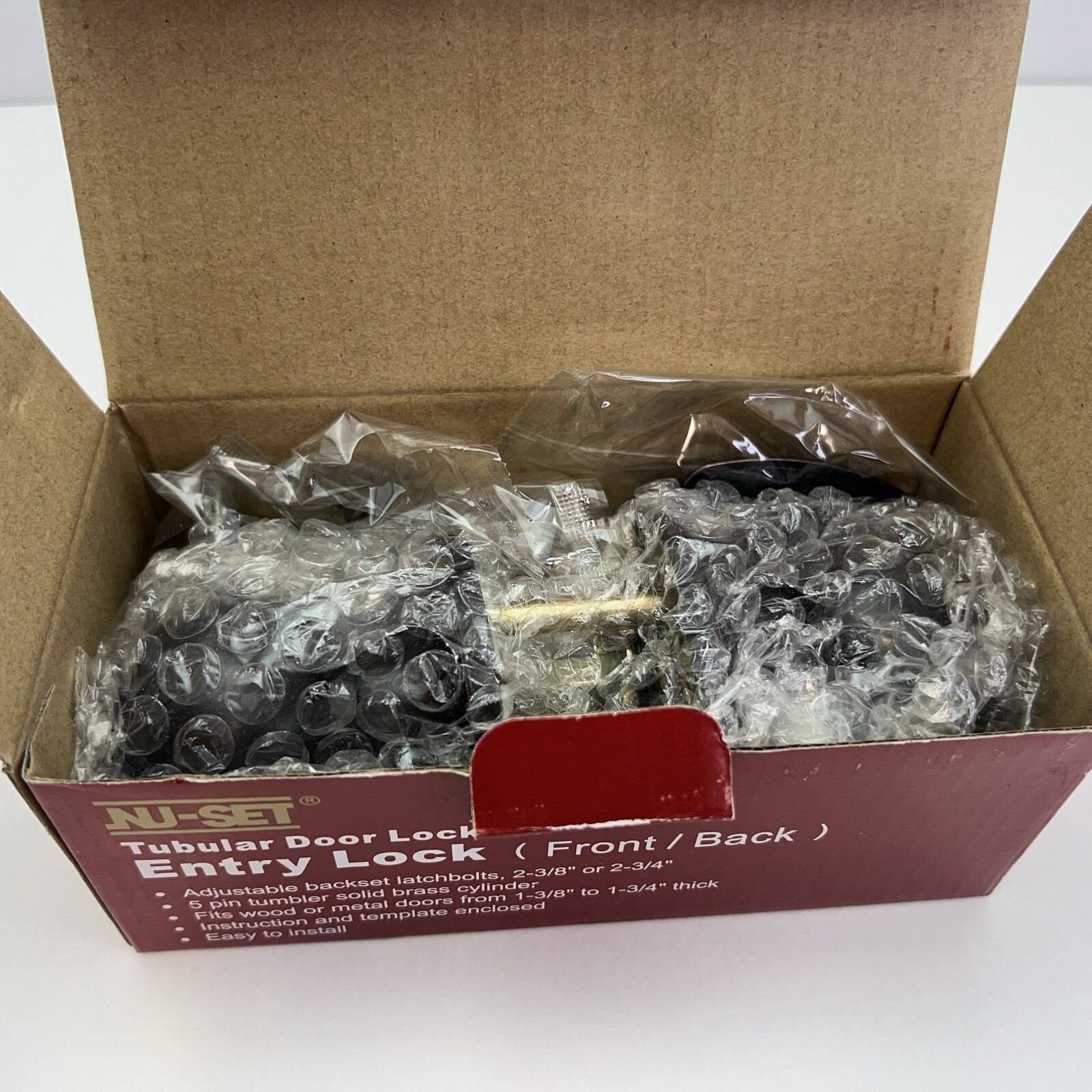 Nu-Set Tubular Door Lockset Entry Lock (Front/Back)